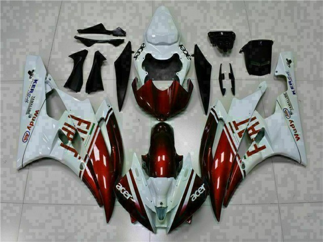 Marrone Bianco Carene Yamaha R6 2006-2007