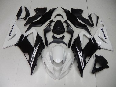 Nero Bianco Carena Kawasaki ZX6R 2013-2018