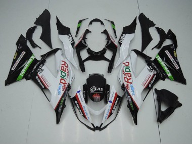 Nero Bianco Rapid Hager Carene Kawasaki ZX6R 2013-2018