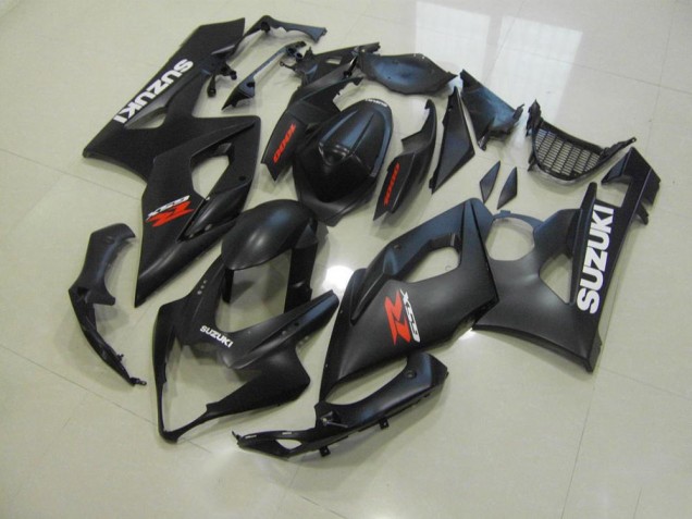 Nero Opaco con Bianco Decalcomanie Carene Suzuki GSXR 1000 K5 2005-2006