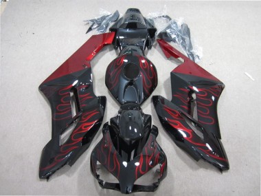 Nero Rosso Fiamma Kits Carenatura Completo ABS Honda CBR 1000 RR 2004-2005