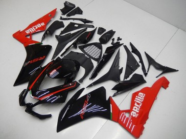 Nero Rosso Kit Completo Carenatura ABS Aprilia RSV4 2009-2015