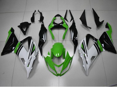 Nero Verde Bianco Carene Kawasaki ZX6R 2013-2018