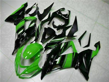 Nero Verde Kit Carenatura Completa Kawasaki ZX6R 2013-2018