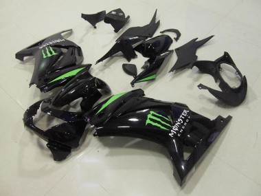 Nero Verde Monster Energy Carene Kawasaki ZX 250R 2008-2012