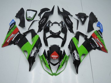 Nero Verde Rossocard Carene Kawasaki ZX6R 2013-2018