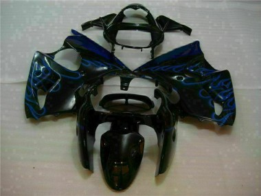 Nero con Blu Fiamma Carene Kawasaki ZX6R 2000-2002