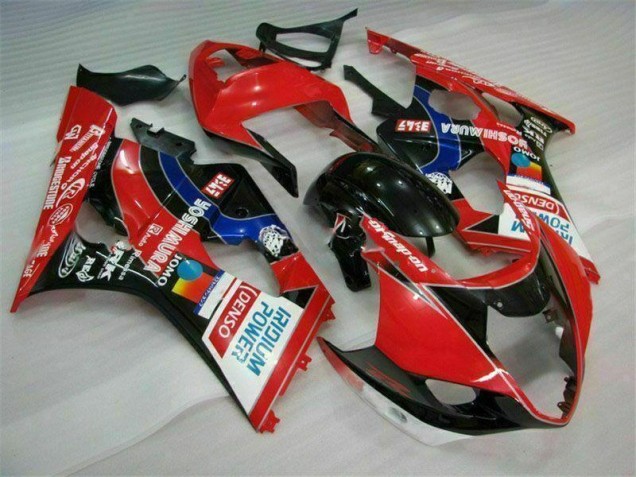 Rosso ABS Kits Carenatura Suzuki GSXR 1000 K3 2003-2004