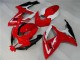 Rosso Bianco Kits Carenatura Iniezione Suzuki GSXR 600 / 750 K6 2006-2007