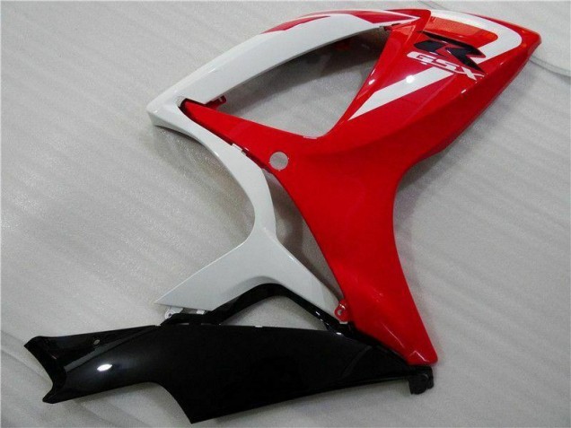 Rosso Bianco Kits Carenatura Iniezione Suzuki GSXR 600 / 750 K6 2006-2007