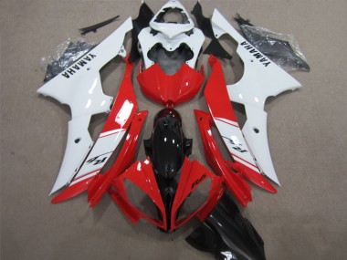 Rosso Bianco Nero Decal Carene Yamaha R6 2008-2016