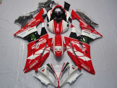 Rosso Bianco Rocol Carene Yamaha R6 2008-2016