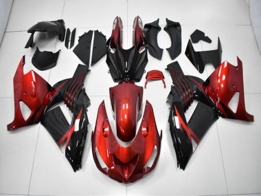 Rosso Nero Carene Kawasaki ZX14R ZZR 1400 2006-2011