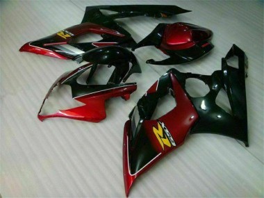 Rosso Nero Kit Carenatura Suzuki GSXR 1000 K5 2005-2006