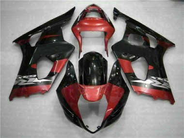 Rosso Nero Kit Carene Suzuki GSXR 1000 K3 2003-2004