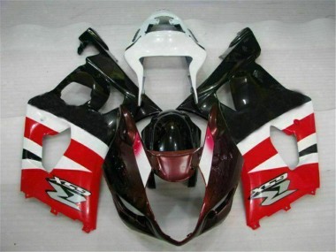 Rosso Nero Kits Carenatura Completo ABS Suzuki GSXR 1000 K3 2003-2004