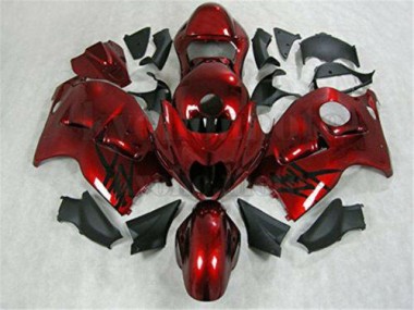 Rosso Nero Kits Carenatura Iniezione Suzuki GSXR 1300 Hayabusa 1996-2007