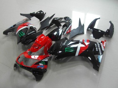 Rosso & Nero Monster Carene Kawasaki ZX 250R 2008-2012