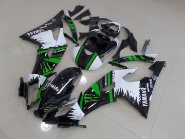 Special Bianco Verde Monster Carene Yamaha R6 2008-2016