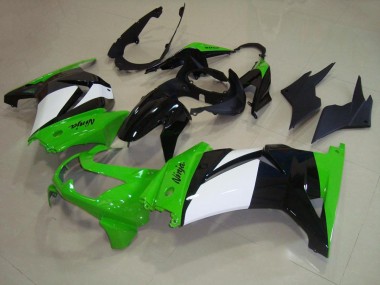 Verde Bianco Nero Carena Kawasaki ZX 250R 2008-2012