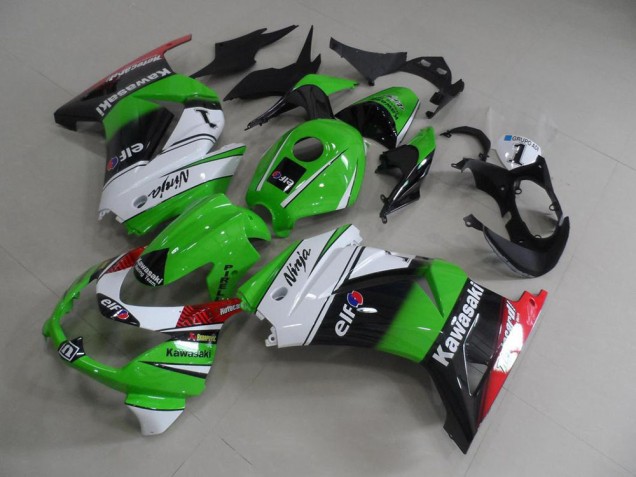 Verde Bianco Nero Carrozzeria & Carena Kawasaki ZX 250R 2008-2012