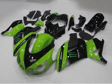 Verde Monster Carene Kawasaki ZX14R ZZR 1400 2006-2011