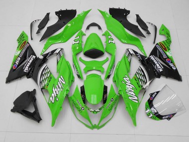 Verde Nero 11 Carene Kawasaki ZX6R 2013-2018