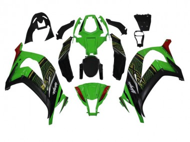 Verde Nero ABS Kits Carena Kawasaki ZX10R 2011-2015