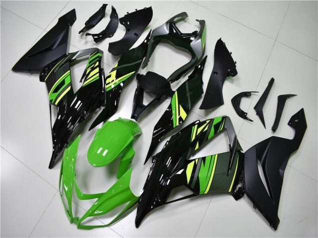 Verde Nero Kits Carene Kawasaki ZX6R 2013-2018